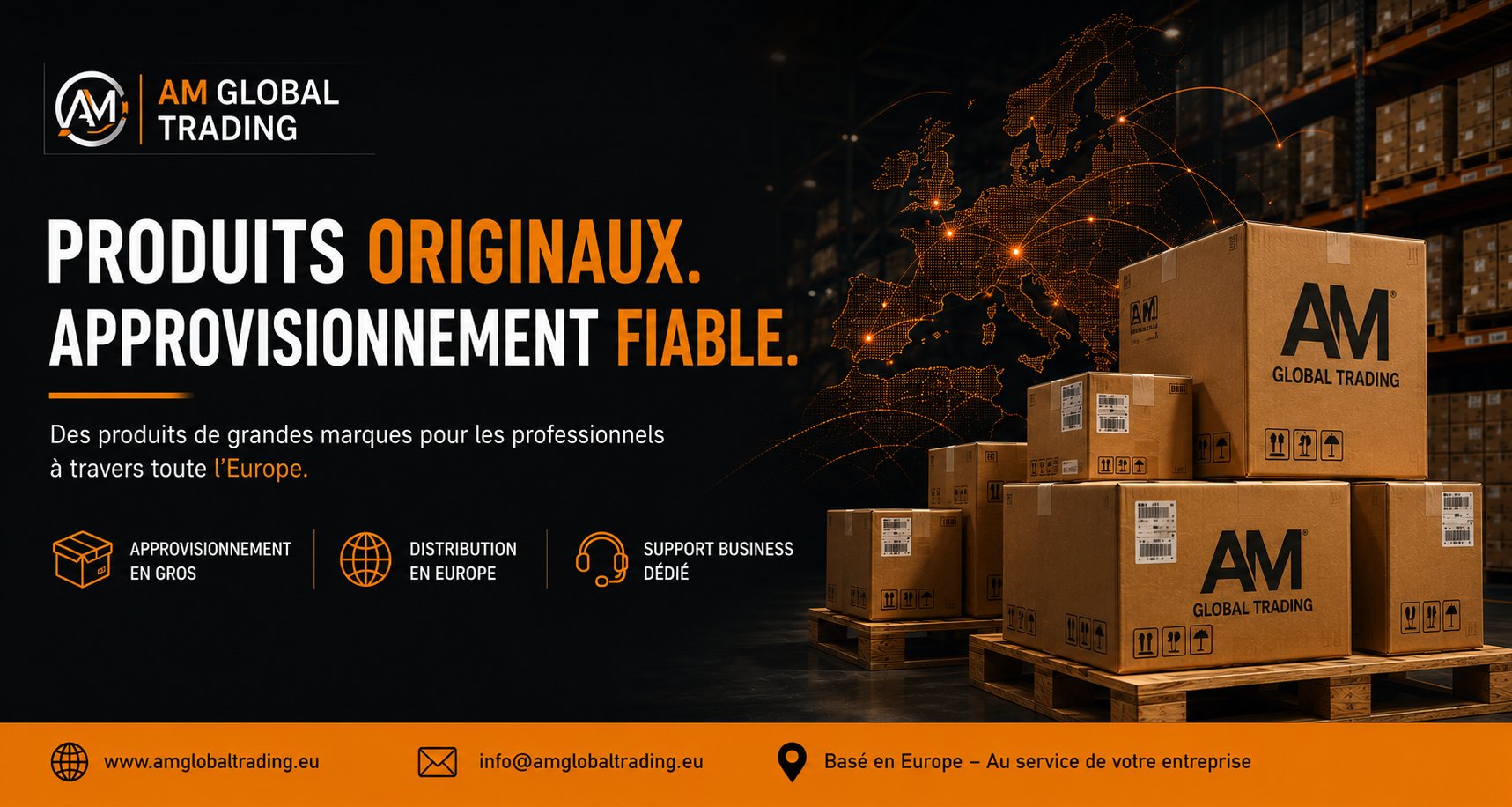AM Global Trading — Produits originaux, approvisionnement fiable