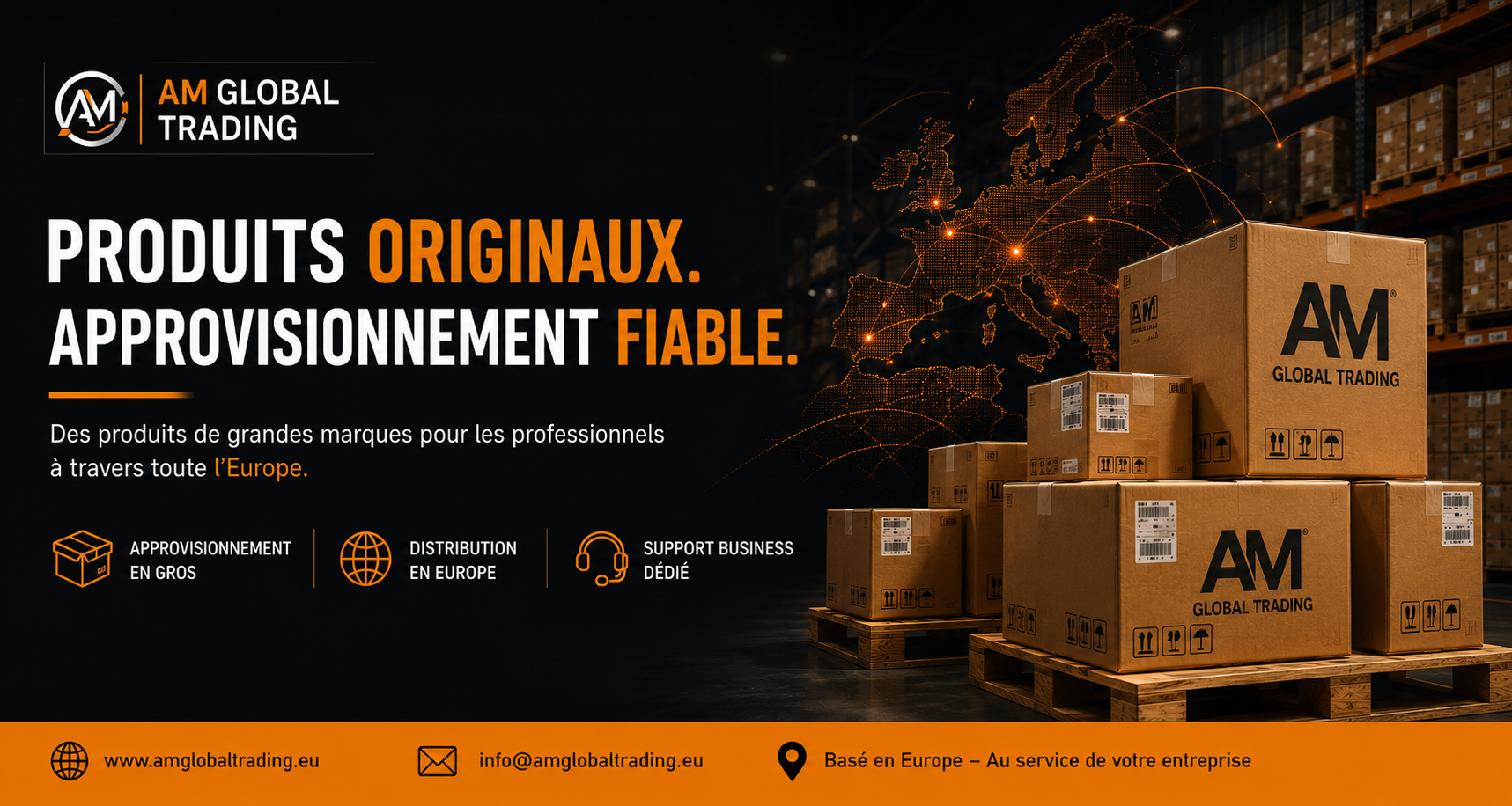 AM Global Trading — Produits originaux, approvisionnement fiable